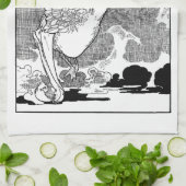 ヴィンテージビクトリアンマザーグースバイシャルルロビンソン キッチンタオル (折り畳み)