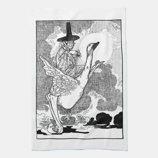 ヴィンテージビクトリアンマザーグースバイシャルルロビンソン キッチンタオル (縦)