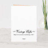 ヴィンテージビクトリアンマザーデイカード カード (裏面)