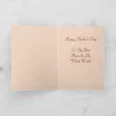 ヴィンテージビクトリアンマザーデイカード カード (内部)