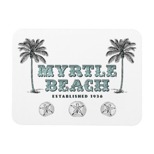 ヴィンテージビクトリアンマートルビーチサウスカロライナ マグネット (横)