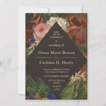 ヴィンテージビクトリアンムーディファインアートフローラ