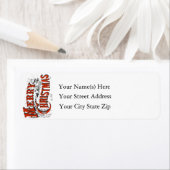 ヴィンテージビクトリアンメリークリスマス ラベル (インサイチュ)