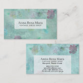 **ヴィンテージビクトリアンモダングランジフローラ 名刺 (正面/裏面)