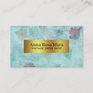 *~*ヴィンテージビクトリアンモダングランジフローラ 名刺