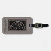 ヴィンテージビクトリアンモノグラエレガントム文字G ラゲッジタグ (正面横)