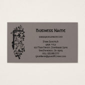 ヴィンテージビクトリアンモノグラム装飾文字F (正面)