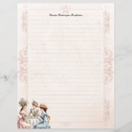 ヴィンテージビクトリアンモノグラム製文房具