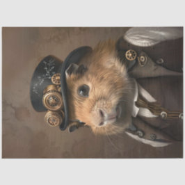 ヴィンテージビクトリアンモルモットのデコパージュ 薄葉紙