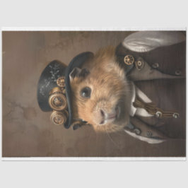 ヴィンテージビクトリアンモルモットのデコパージュ 薄葉紙