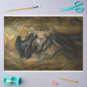 ヴィンテージビクトリアンリザードレディーデクページ 薄葉紙 (クラフト)