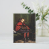 ヴィンテージビクトリアンリトルヴァガボンドトラベルハガキ ポストカード (スタンド正面)