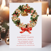 ヴィンテージビクトリアンリースホリデーパーティー 招待状