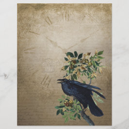 ヴィンテージビクトリアンレイヴン工芸紙 – ゴシック圏