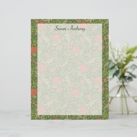 ヴィンテージビクトリアンレッドローゼピンクタムフローラ紙 (スタンド正面)