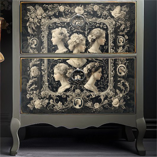 ヴィンテージビクトリアンレディエレガント・カメオ 薄葉紙