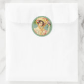 ヴィンテージビクトリアンレディーイースターボンネット ラウンドシール (バッグ)