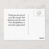 ヴィンテージビクトリアンレディーサマーヒマワリ ポストカード (裏面)