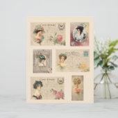 ヴィンテージビクトリアンレディースはがき (スタンド正面)