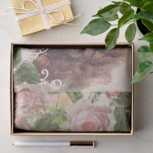 ヴィンテージビクトリアンレディーデカッペティッシュペーパー 薄葉紙 (ギフト)