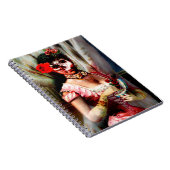 ヴィンテージビクトリアンレディーヴァニティスカルノート ノートブック (右側)