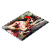 ヴィンテージビクトリアンレディーヴァニティスカルノート ノートブック (左側)