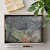 ヴィンテージビクトリアンレディ&バタフライエフェメラ 薄葉紙 (ギフト)