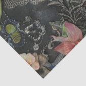 ヴィンテージビクトリアンレディ&バタフライエフェメラ 薄葉紙 (詳細)