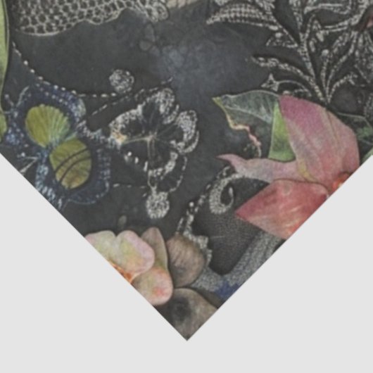 ヴィンテージビクトリアンレディ&バタフライエフェメラ 薄葉紙 (詳細)