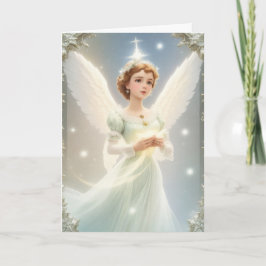 ヴィンテージビクトリアンレトロクリスマスフェアリー カード