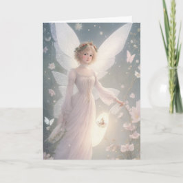 ヴィンテージビクトリアンレトロクリスマスフェアリー カード