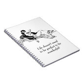 ヴィンテージビクトリアンレトロ感動的ライフ引用文 ノートブック (右側)