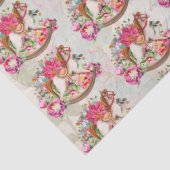 ヴィンテージビクトリアンロッキングホースのクリスマスパターン 薄葉紙 (詳細)