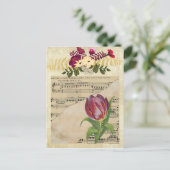 ヴィンテージビクトリアンロマンスチューリップポストカード ポストカード (スタンド正面)
