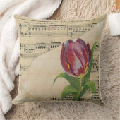 ヴィンテージビクトリアンロマンスチューリップ投げ枕 クッション (ブランケット)