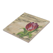 ヴィンテージビクトリアンロマンスチューリップ タイル (側面)