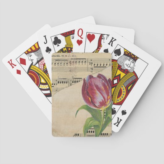 ヴィンテージビクトリアンロマンスチューリップ トランプ (裏面)