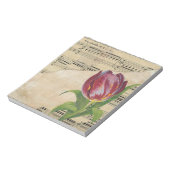 ヴィンテージビクトリアンロマンスチューリップ ノートパッド (回転)