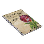 ヴィンテージビクトリアンロマンスチューリップ ノートブック (右側)