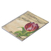 ヴィンテージビクトリアンロマンスチューリップ ノートブック (左側)