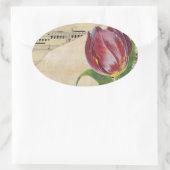 ヴィンテージビクトリアンロマンスチューリップ 楕円形シール (バッグ)