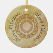 ヴィンテージビクトリアンロマンチックアンティーク セラミックオーナメント (正面)