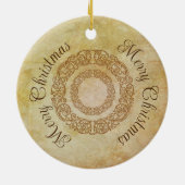 ヴィンテージビクトリアンロマンチックアンティーク セラミックオーナメント (裏面)