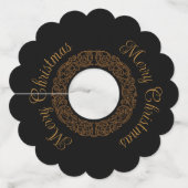 ヴィンテージビクトリアンロマンチックアンティーク ワイングラスタグ (正面)