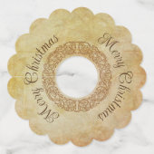 ヴィンテージビクトリアンロマンチックアンティーク ワイングラスタグ (正面)