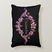 ヴィンテージビクトリアンロマンパーソナライズされたム アクセントクッション (正面(垂直))