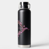 ヴィンテージビクトリアンロマンパーソナライズされたム ウォーターボトル (背面)