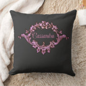 ヴィンテージビクトリアンロマンパーソナライズされたム クッション (ブランケット)