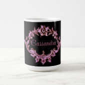 ヴィンテージビクトリアンロマンパーソナライズされたム モーフィングマグカップ (中央)