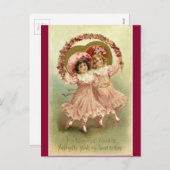 ヴィンテージビクトリアンヴァレンティネス シーズンポストカード (正面/裏面)